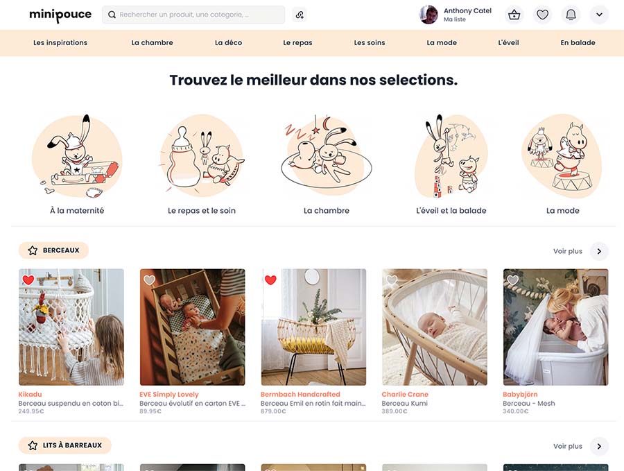 Minipouce - browse baby registry products